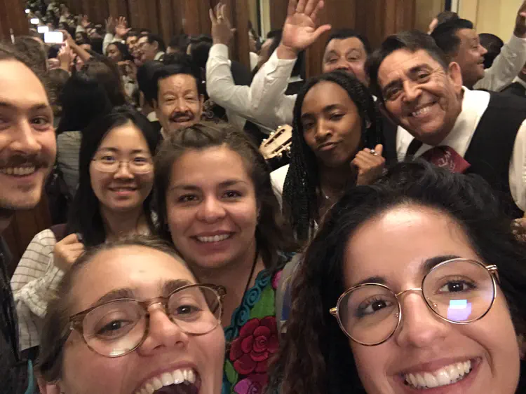 A bunch of Cal nerds and a mariachi band walk into an elevator…