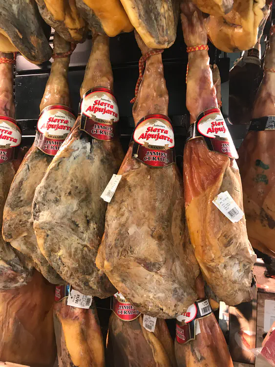 Spanish jamon.