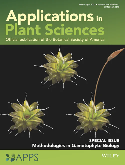 PI Ekwealor's artwork made the cover of the APPS special issue Methodologies in Gametophyte Biology.